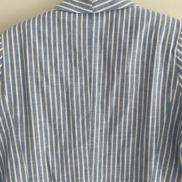 ESQUALO 100% Cotton Striped Nautical coastal Blazer Size M-L (See decription) - Picture 3 of 12